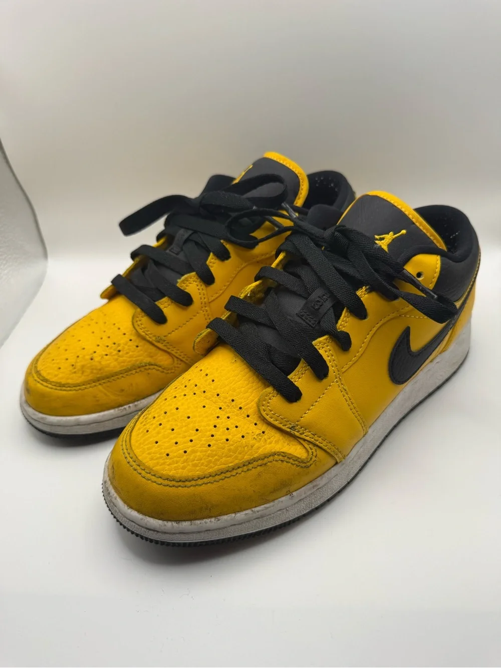 Nike Air Jordan Low Top Sneaker in Yellow and Black